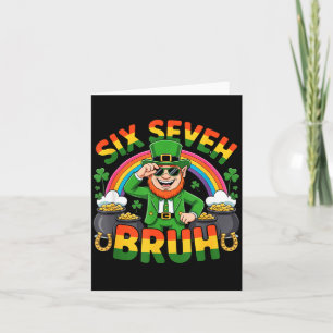 Tarjeta 67 divertido meme del día de san patricio seis sie