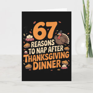 Tarjeta 67 divertidos memes de pavo de Acción de Gracias d