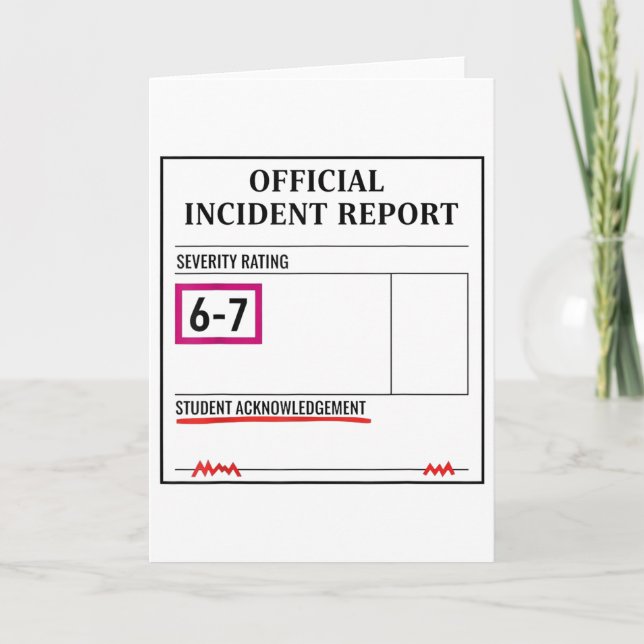 Tarjeta 67 Don't Say 6-7 Again Teacher Shirt Funny 67 Sarc (Anverso)