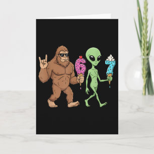 Tarjeta 67 Drip Meme Divertido Seis Siete Bigfoot Alien Sa