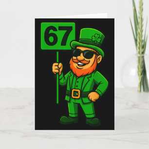 Tarjeta 67 Duende Seis Siete Gen Meme Vibraciones Afortuna