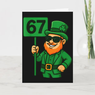 Tarjeta 67 Duende Seis Siete Gen Meme Vibraciones Afortuna