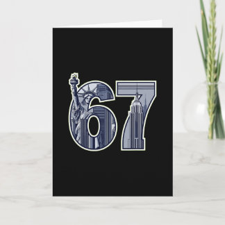 Tarjeta 67 Estatua Libertad Empire State Gráfico 