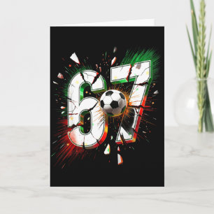 Tarjeta 67 Fútbol Seis Siete 6 7 Meme 67 Divertida Navidad