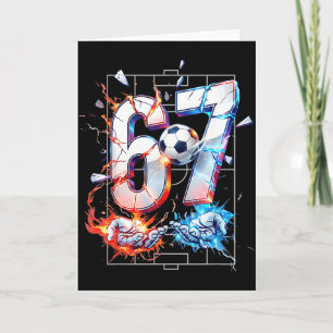 Tarjeta 67 Fútbol Seis Siete Fútbol 6 7 Niños Niñas Divers