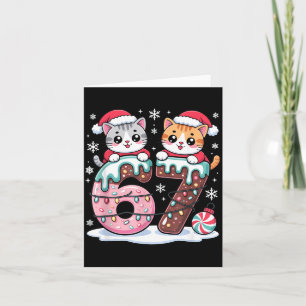 Tarjeta 67 Gatos Kawaii Divertidos Meme Navidad Helado Got