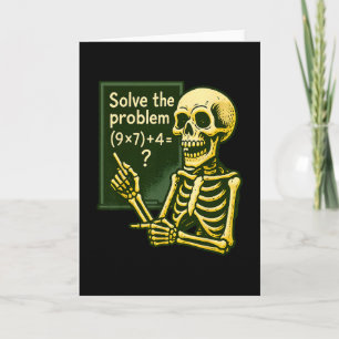 Tarjeta 67 Halloween Matemáticas Divertido Seis Siete Meme