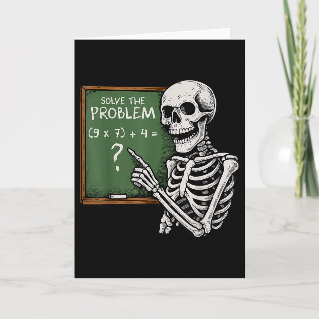 Tarjeta 67 Halloween Math Funny Six Seven Meme Brainrot Sk (Anverso)