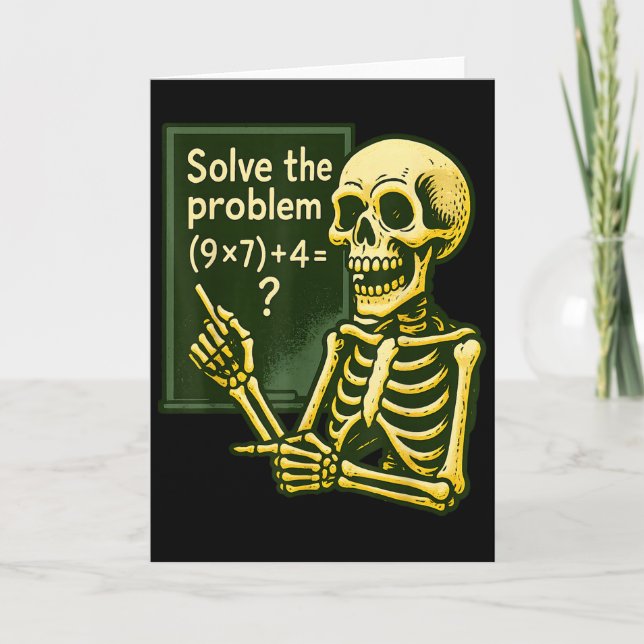 Tarjeta 67 Halloween Math Funny Six Seven Meme Brainrot Sk (Anverso)