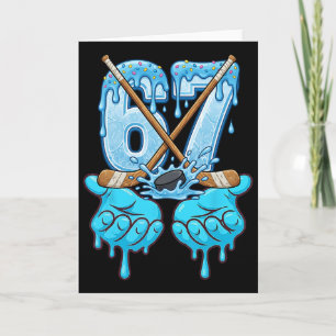 Tarjeta 67 Helado Goteo Hockey Gen Alfa jerga Seis Siete