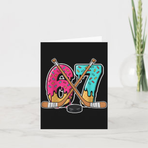 Tarjeta 67 Helado Goteo Hockey Gen Alpha jerga Seis Siete