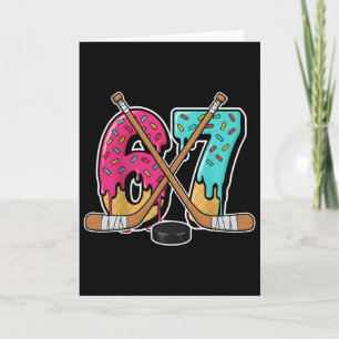 Tarjeta 67 Helado Goteo Hockey Gen Alpha Jerga Seis Siete