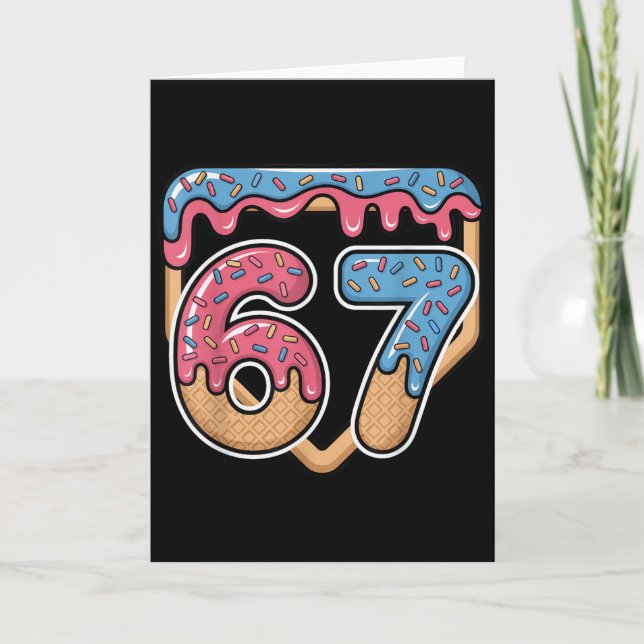 Tarjeta 67 Helado Goteo Meme Béisbol  (Anverso)