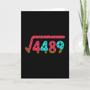 Tarjeta 67 Helado Goteo Meme Raíz Cuadrada 4489 Jerga Mate