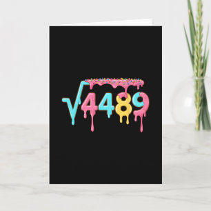 Tarjeta 67 Helado Goteo Meme Raíz Cuadrada 4489 Jerga Mate