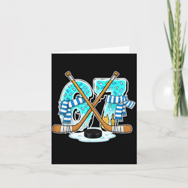 Tarjeta 67 Ice Cream Drip Hockey Gen Alpha Slang Six Seven (Anverso)