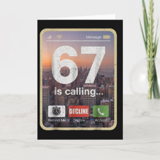 Tarjeta 67 Is Calling Funny Gen Z Slang Meme Phone Screen