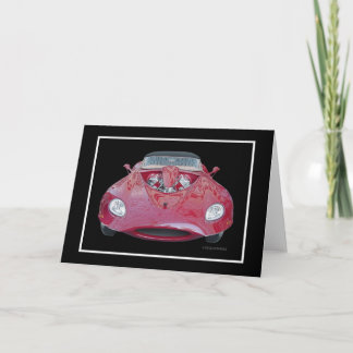 Tarjeta '67 Jaguar convertible #921b