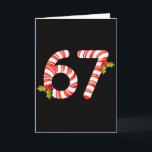 Tarjeta 67 Más Caramelo De Navidad Meme Six Seven Niños Ho<br><div class="desc">67 Más Caramelo De Navidad Meme Six Seven Niños Hombres Mujeres Navidad _1</div>