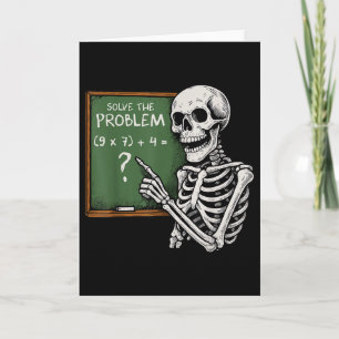 Tarjeta 67 Matemáticas Divertidas de Halloween Seis Siete 