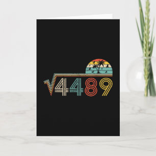 Tarjeta 67 Meme Antiguo Raíz Cuadrada 4489 Argot Profesor 