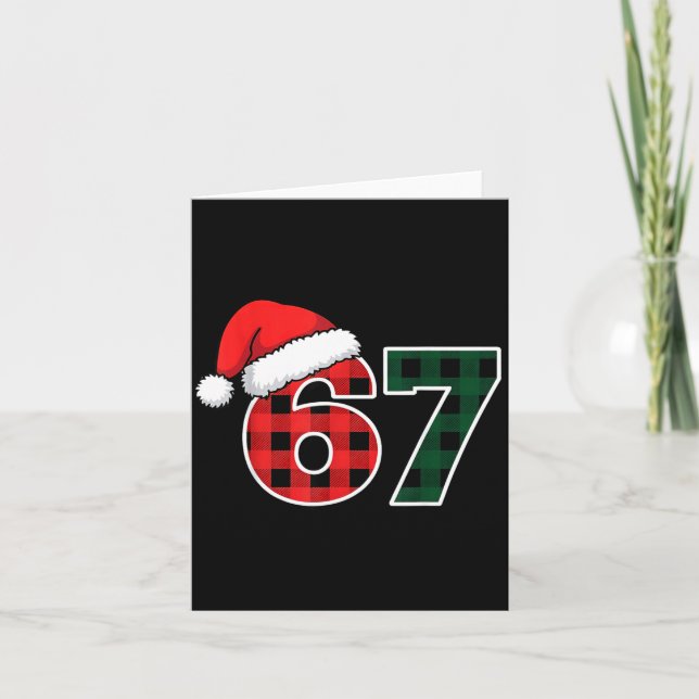 Tarjeta 67 Meme Christmas Six Seven  (Anverso)