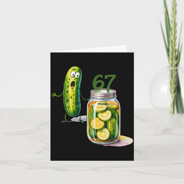 Tarjeta 67 Meme Ckle Surprise A Jar Of Sliced Ckles Cuber  (Anverso)