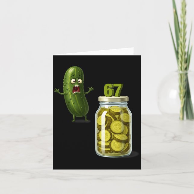 Tarjeta 67 Meme Ckle Surprise A Jar Of Sliced Ckles Cuber  (Anverso)