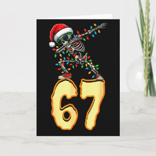 Tarjeta 67 Meme de Halloween 6 7 Números Seis Siete Divert