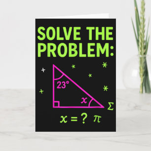 Tarjeta 67 Meme de matemáticas Resuelve el problema Funny