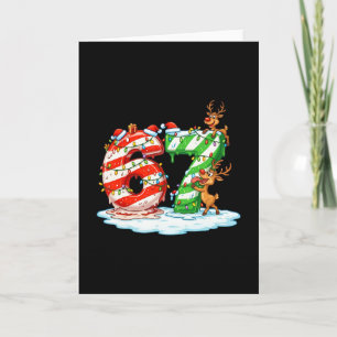 Tarjeta 67 Meme de Navidad 6 7 Números Seis Siete Gen Z Al