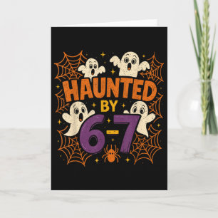 Tarjeta 67 Meme Divertido Halloween De Moda Seis Siete Gen