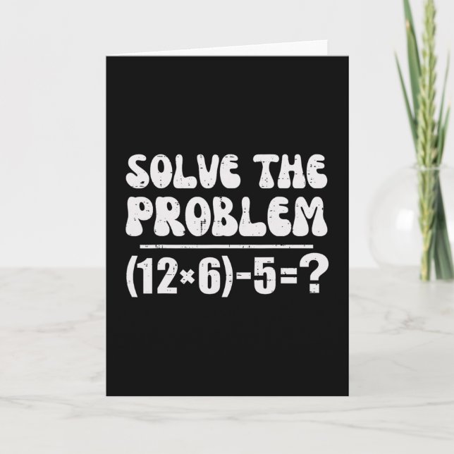 Tarjeta 67 Meme Divertido Pemdas Profesor de Matemáticas d (Anverso)