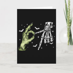 Tarjeta 67 Meme Esqueleto Mano Zombie 6 7 Halloween Seis S