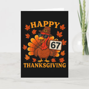Tarjeta 67 Meme Feliz Día de Acción de Gracias Pavo Divert