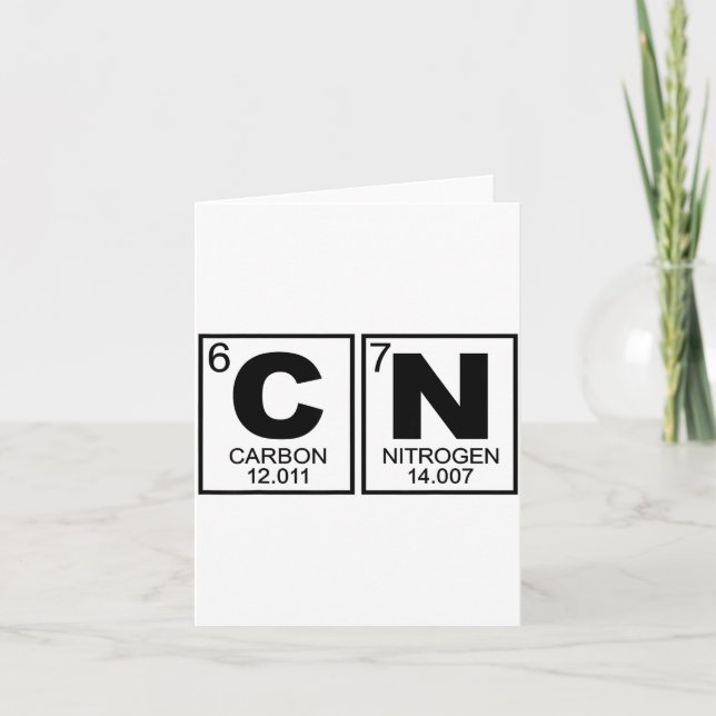 Tarjeta 67 Meme Funny Science Teacher Periodic Table Retro (Anverso)