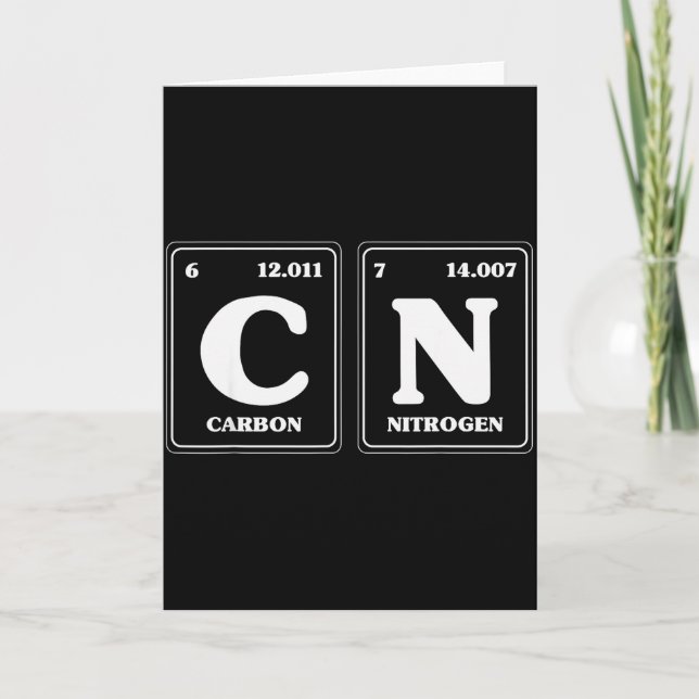 Tarjeta 67 Meme Funny Teacher Science Periodic Table Retro (Anverso)