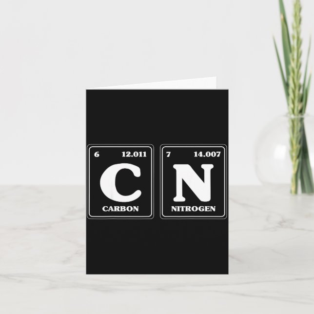 Tarjeta 67 Meme Funny Teacher Science Periodic Table Retro (Anverso)