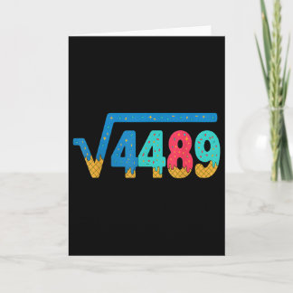 Tarjeta 67 Meme Helado Goteo Raíz Cuadrada 4489 Jerga Mate