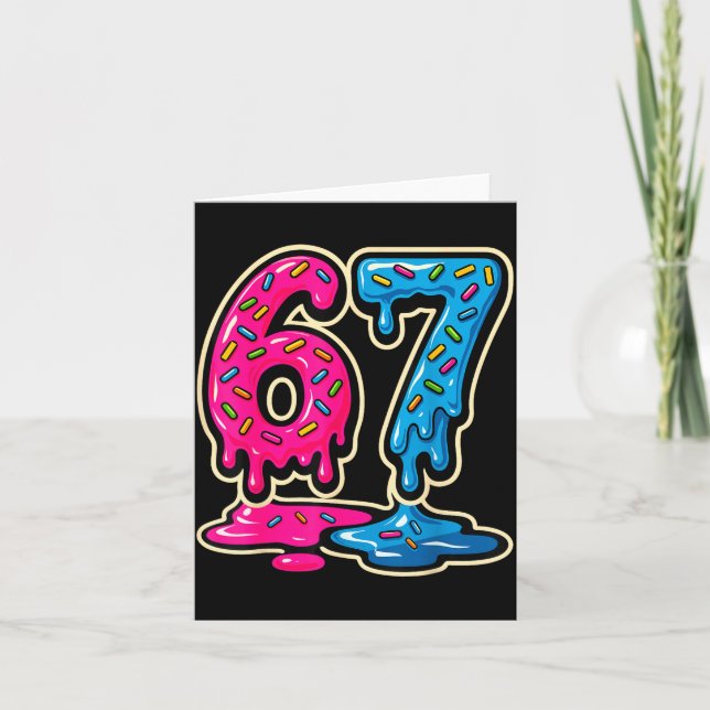 Tarjeta 67 Meme Helado Seis Siete  (Anverso)