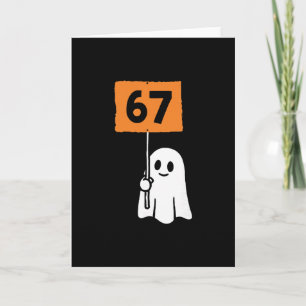 Tarjeta 67 Meme Humor 6-7 Divertido Seis Siete Halloween