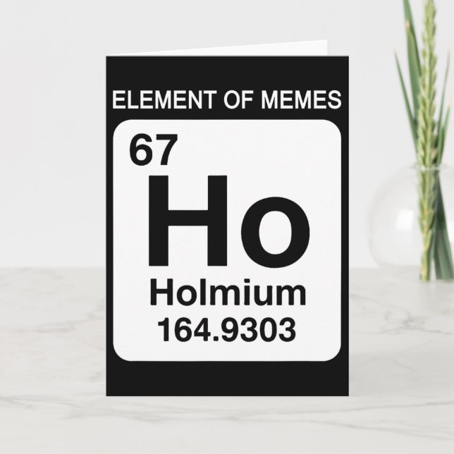 Tarjeta 67 Meme Número Elemento De Memes Tabla Periódica 6 (Anverso)