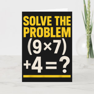 Tarjeta 67 Meme profesor de matemáticas divertido escuela 