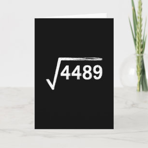 Tarjeta 67 Meme profesor de matemáticas raíz cuadrada 4489