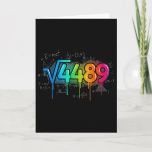 Tarjeta 67 Meme Raíz Cuadrada 4489 Gota Seis Siete Enseñar