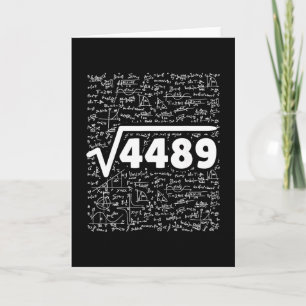 Tarjeta 67 Meme Raíz Cuadrada 4489 Haz Las Cuentas Cumplea