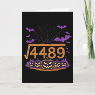 Tarjeta 67 Meme Raíz Cuadrada 4489 Jerga Matemáticas Disfr