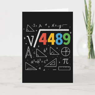 Tarjeta 67 Meme Raíz Cuadrada 4489 Jerga Seis Siete Profes