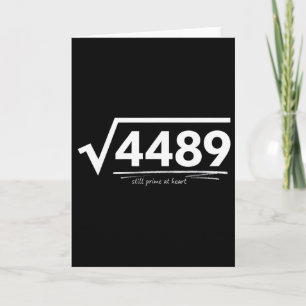 Tarjeta 67 Meme Raíz Cuadrada 4489 Slang Cumpleaños Enseña