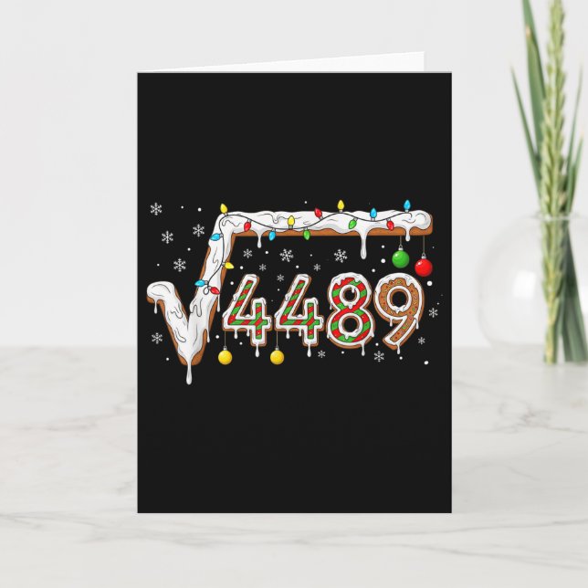 Tarjeta 67 Meme Raíz Cuadrada 4489 Slang Profesor de Matem (Anverso)